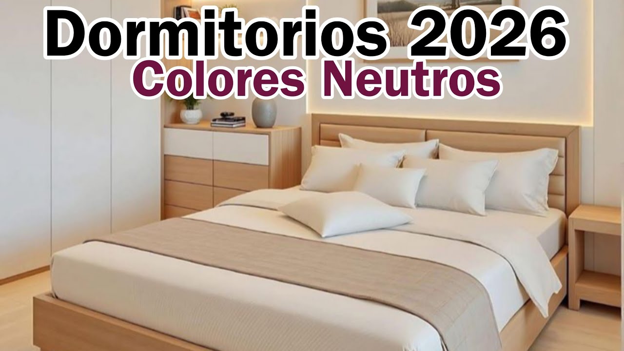 DECORACIÓN MODERNA 2026: Ideas Modernas para Decorar tu Dormitorio Elegante en colores Neutros✨️