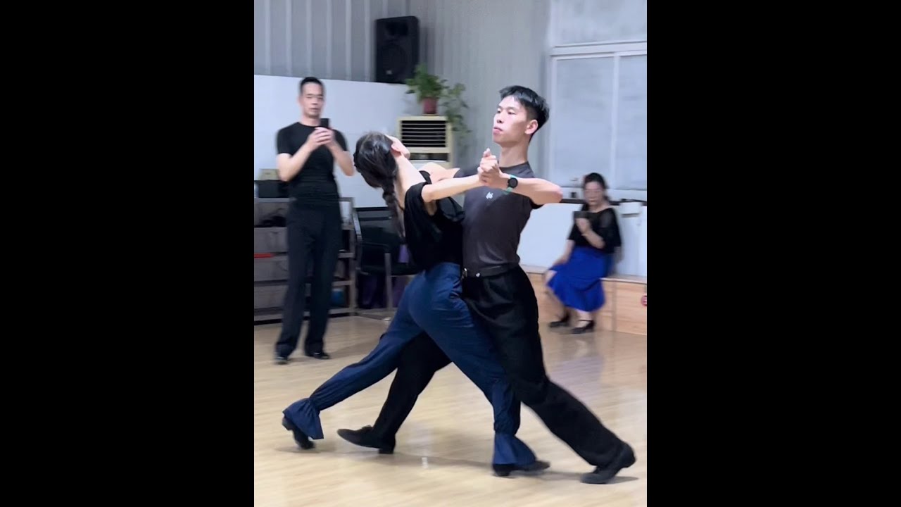 孫煜龍、李金銘 070222 Tango 左轉迴旋步 Reverse Swivel 舞序(全) HD