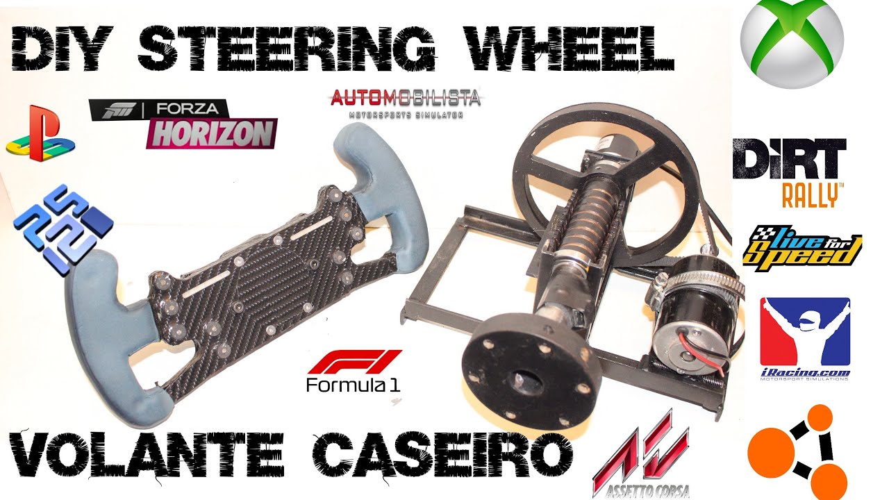 Estrutura Universal para Volante Caseiro - Belt Drive Frame for DIY Steering Wheel