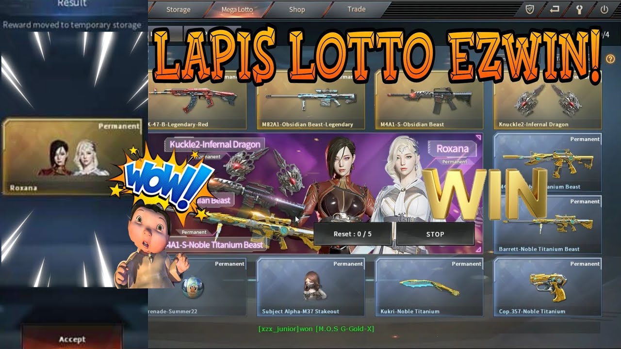 New VIP ROXANA - LAPIS LOTTO! Season 2 Noble Gold Titanium @CrossfirePhilippines | MonarchZombieV4