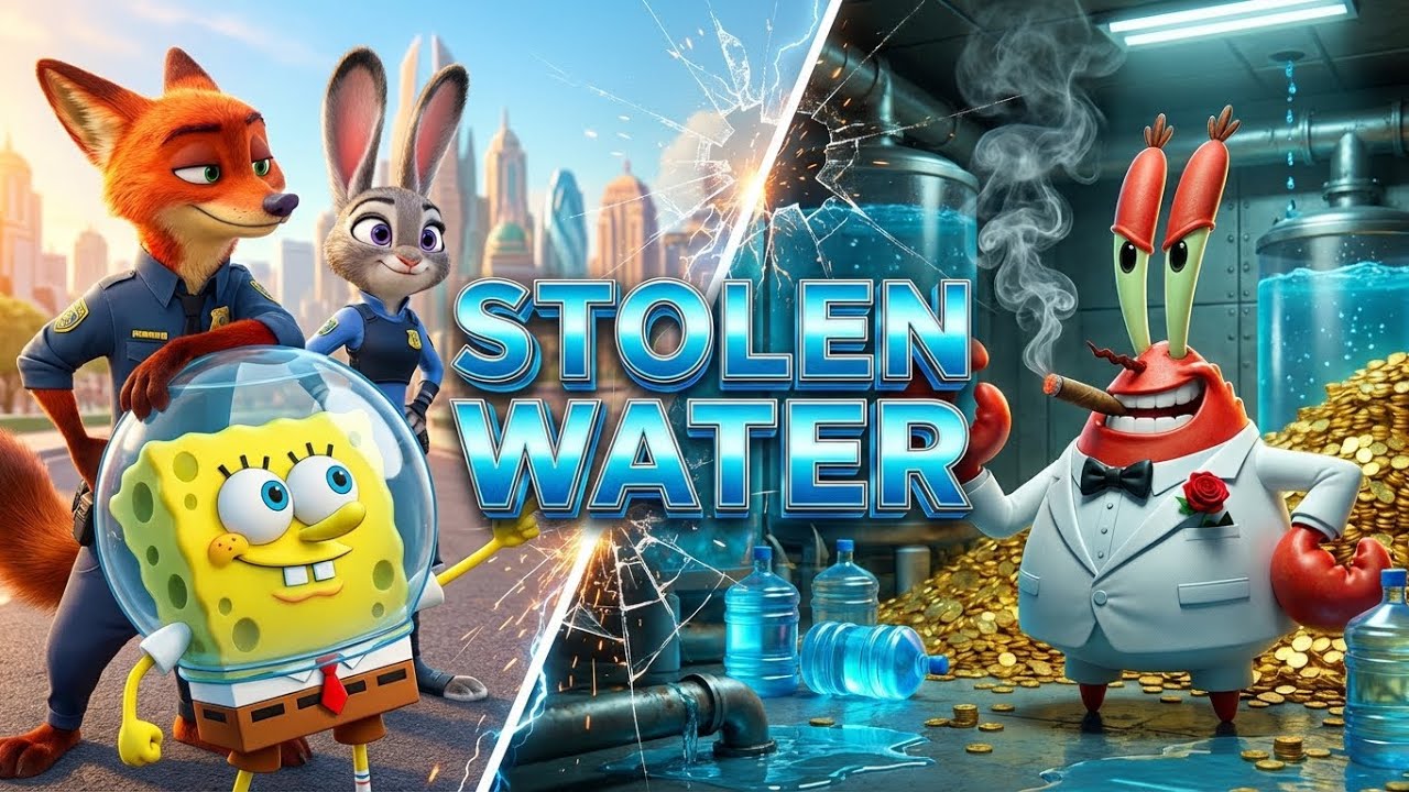 Zootopia POLICE vs SpongeBob🔥 (The Stolen Water Mystery)