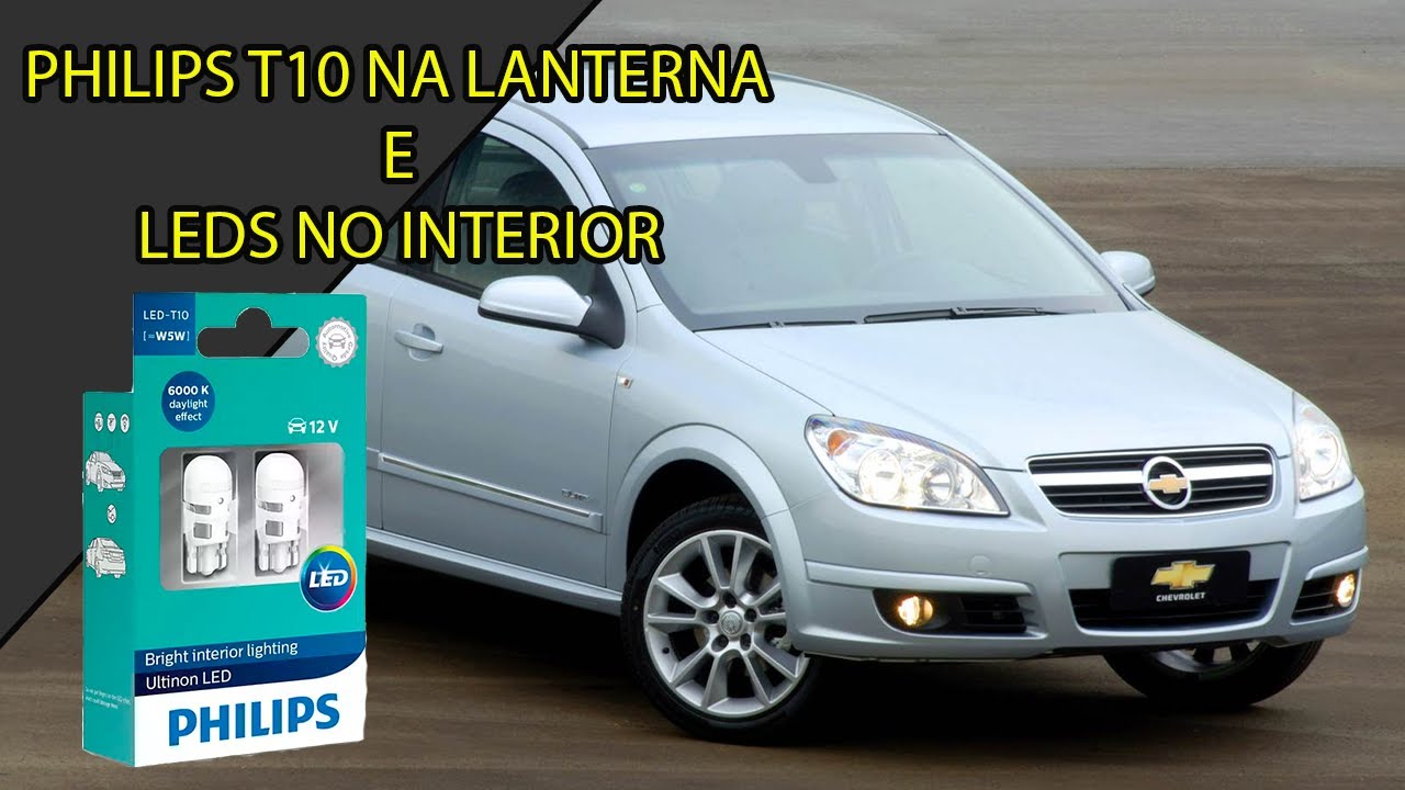 Lâmpadas led Philips na lanterna e led cinoy t10 e torpedo no interior