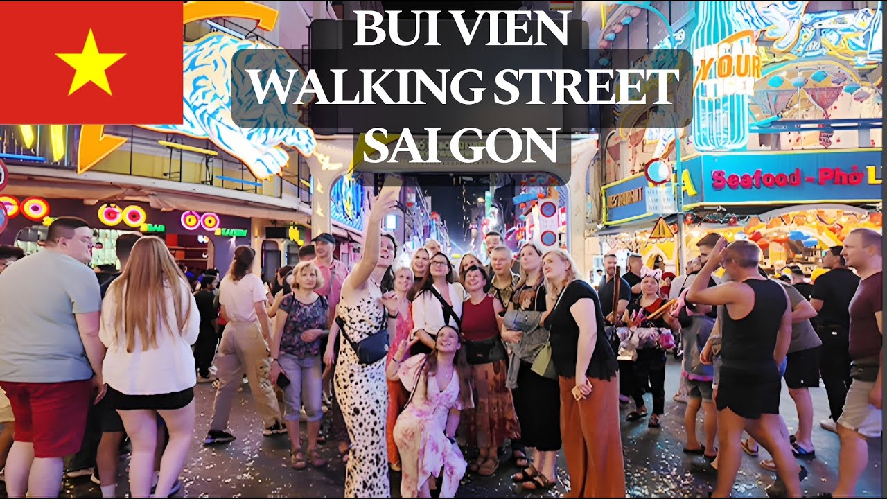 Vietnam Travel | Discover Huge Crowds of Tourists at Bui Vien Walking Street, Saigon | HoChiMinhCity