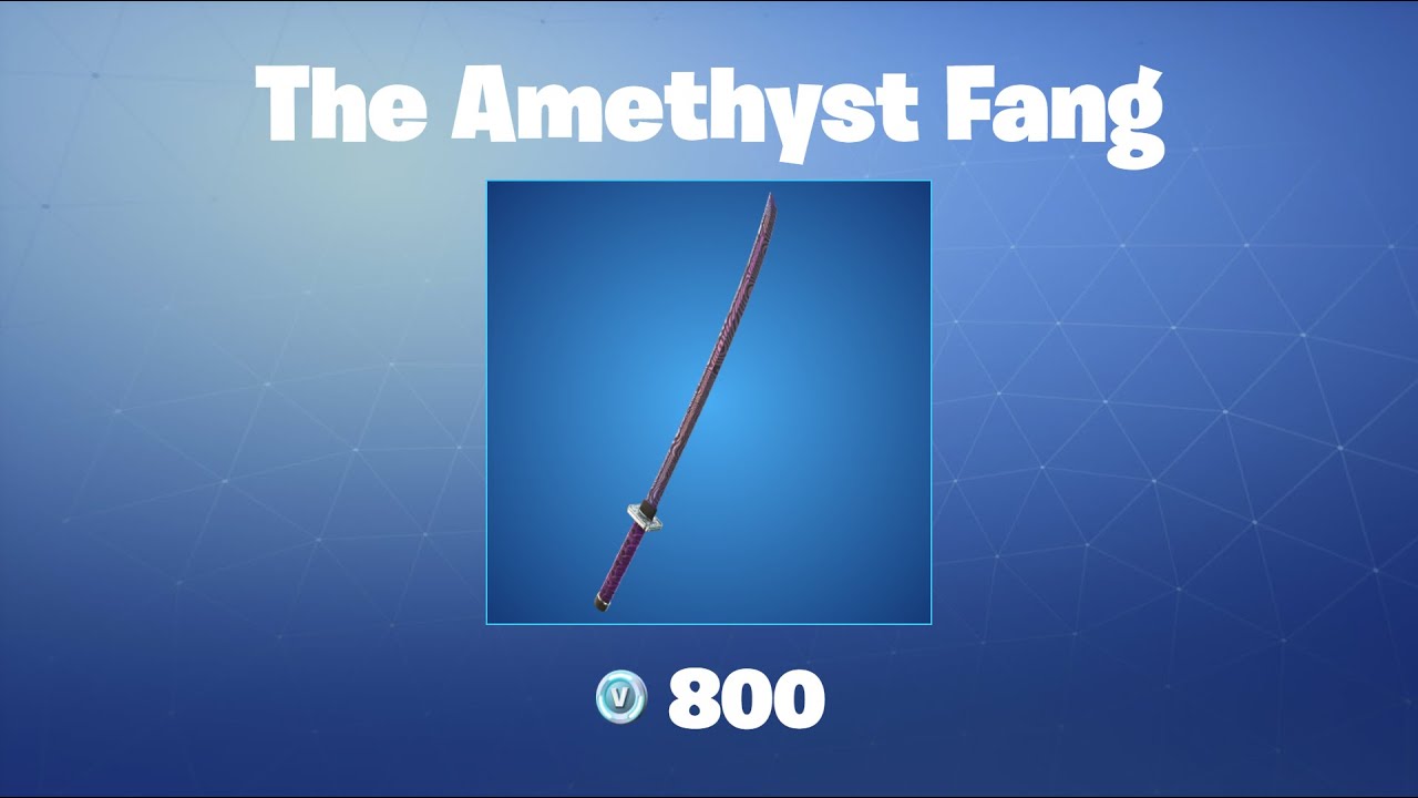 The Amethyst Fang | Fortnite Pickaxe