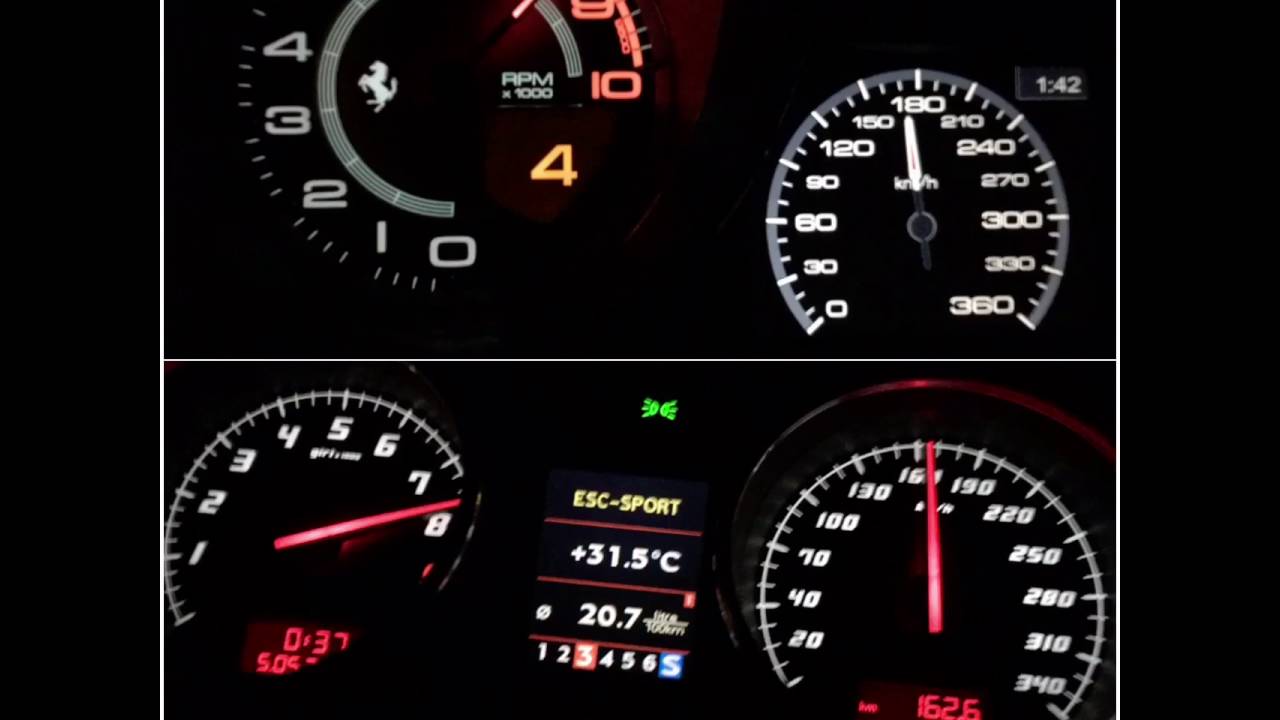 F458 vs LP560  80-290km