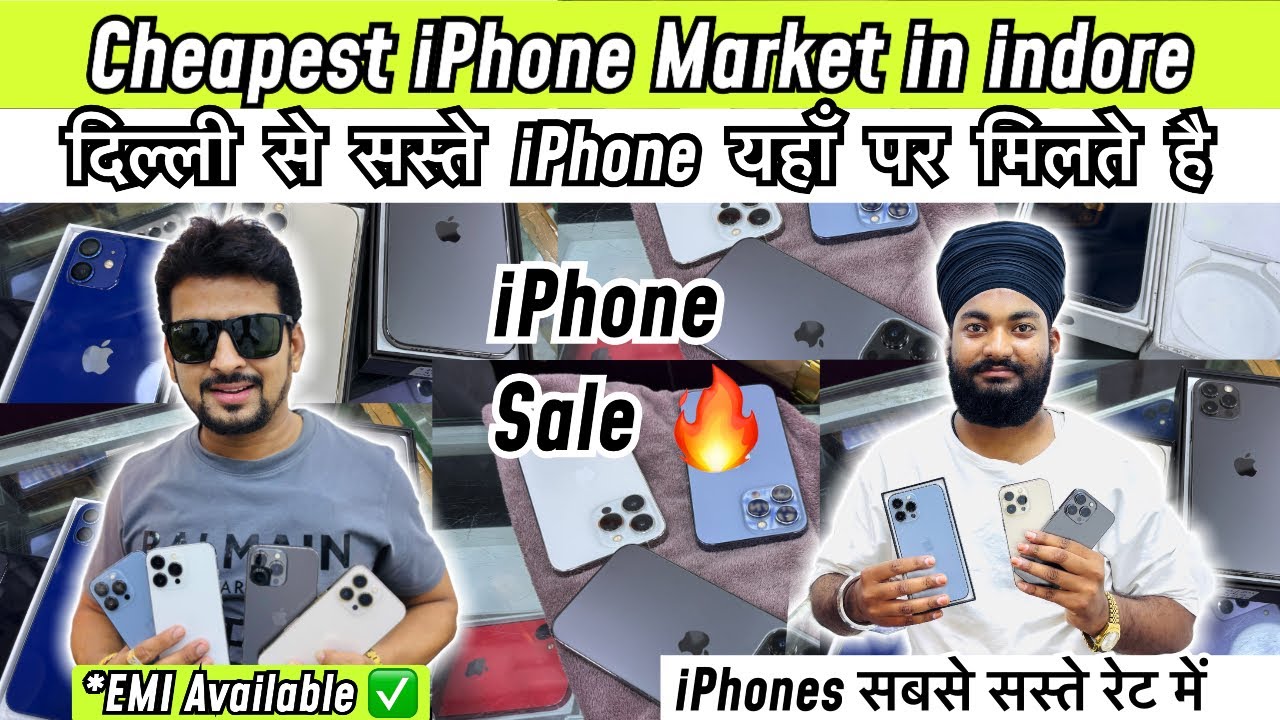 You can find the cheapest iPhones here, Dollar Market Indore | SecondHand Mobile Market Indore, 7...