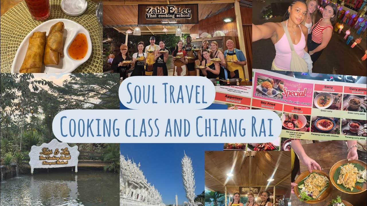 Dancing away at ZABB E LEE cooking class | Chiang Rai wat rong khun | Lalitta cafe 