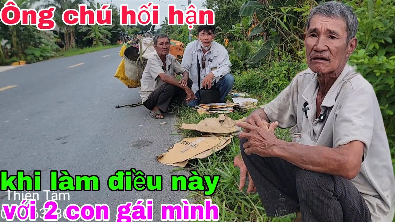 Ông chú lượm ve chai đổi gạo nuôi vợ bệnh  sống qua ngày .l Thiện Tâm 