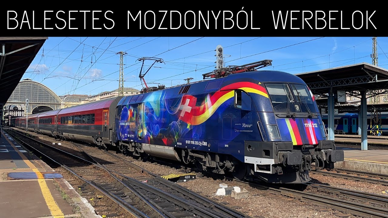 BALESETES mozdonyból az ÖBB új BÜSZKESÉGE | ⚽ Football unites Europe-Lok 1116 212 🇪🇺