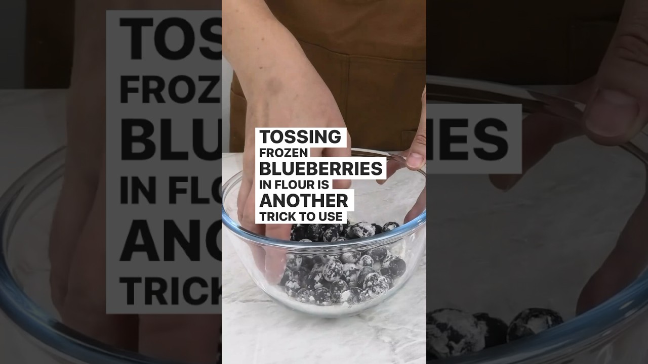 Baking With Frozen Blueberries #bakingtips #homebakeacademy