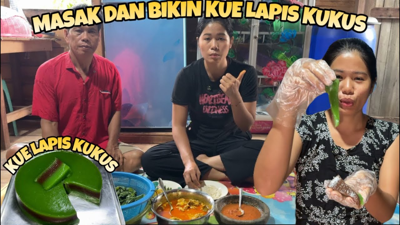 MASAK GULAI + DAUN SINGKONG LANJUT BIKIN LAPIS KUKUS TAPIOKA