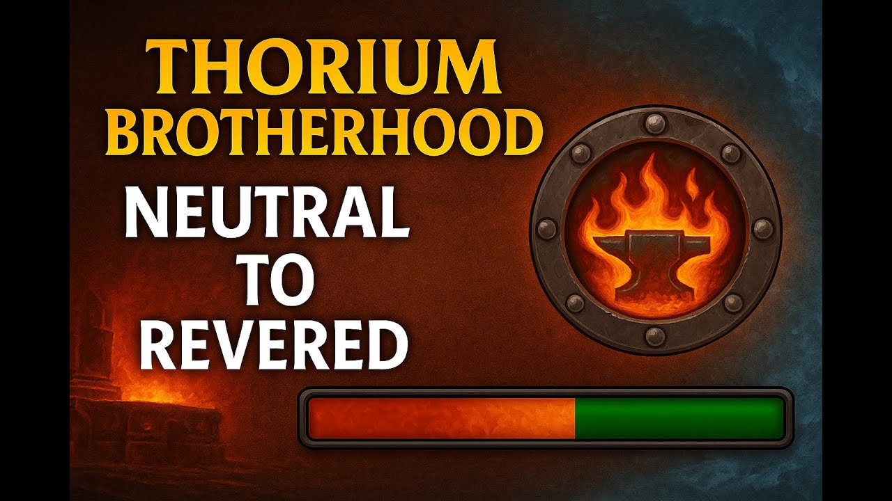 How to get Revered with Thorium Brotherhood Reputation