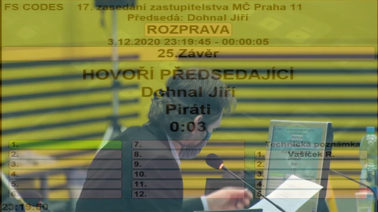 2020-12-03 17. zasedání ZMČ Praha 11 - 1. část