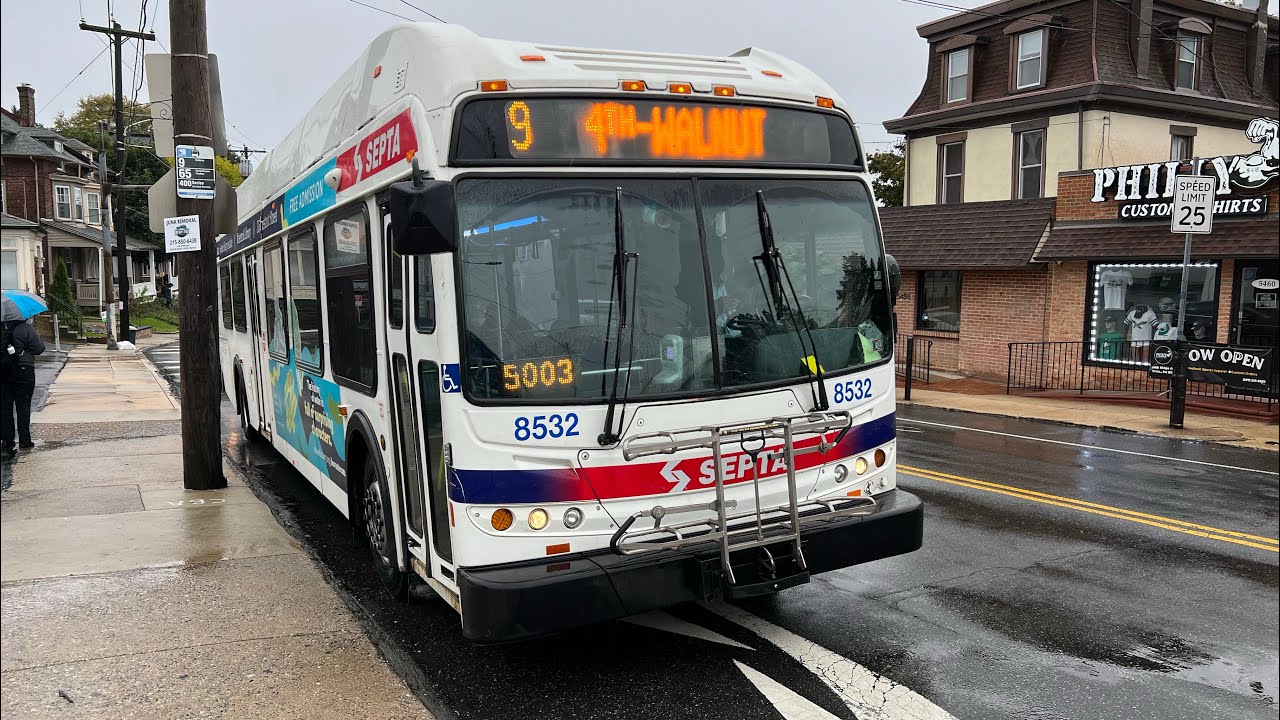 SEPTA: On Board 2011 New Flyer DE40LFR #8532 On Bus Route 9 To Wissahickon PA: (10/03/2022)