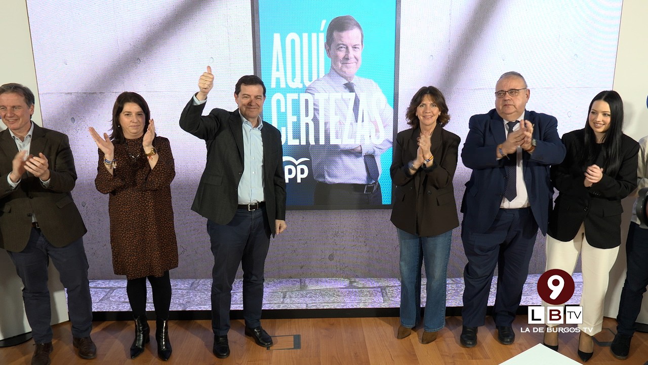 Mañueco abre campaña en Burgos con el lema “Aquí, certezas”