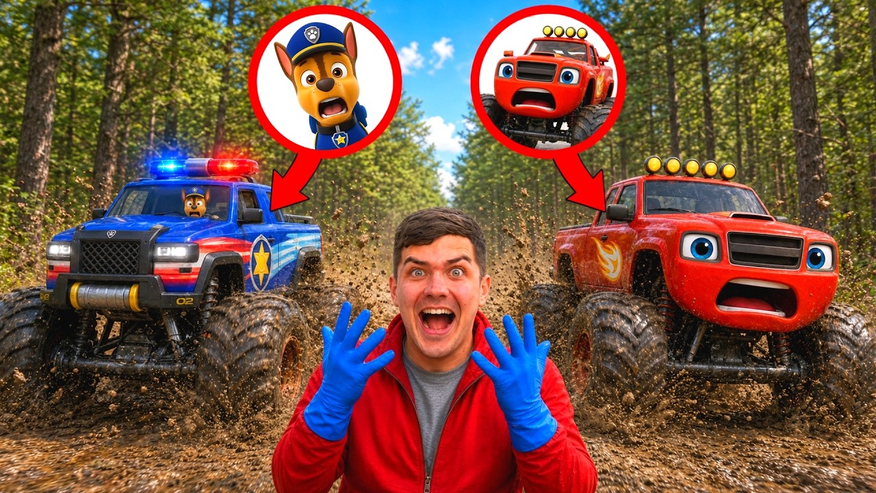 We Found PAW PATROL and BLAZE Monster Trucks Abandoned After SHOCKING Crash!