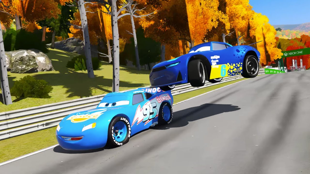 Dinoco McQueen vs Next-Gen Racers 🏁 Sprint Showdown at Maple Valley