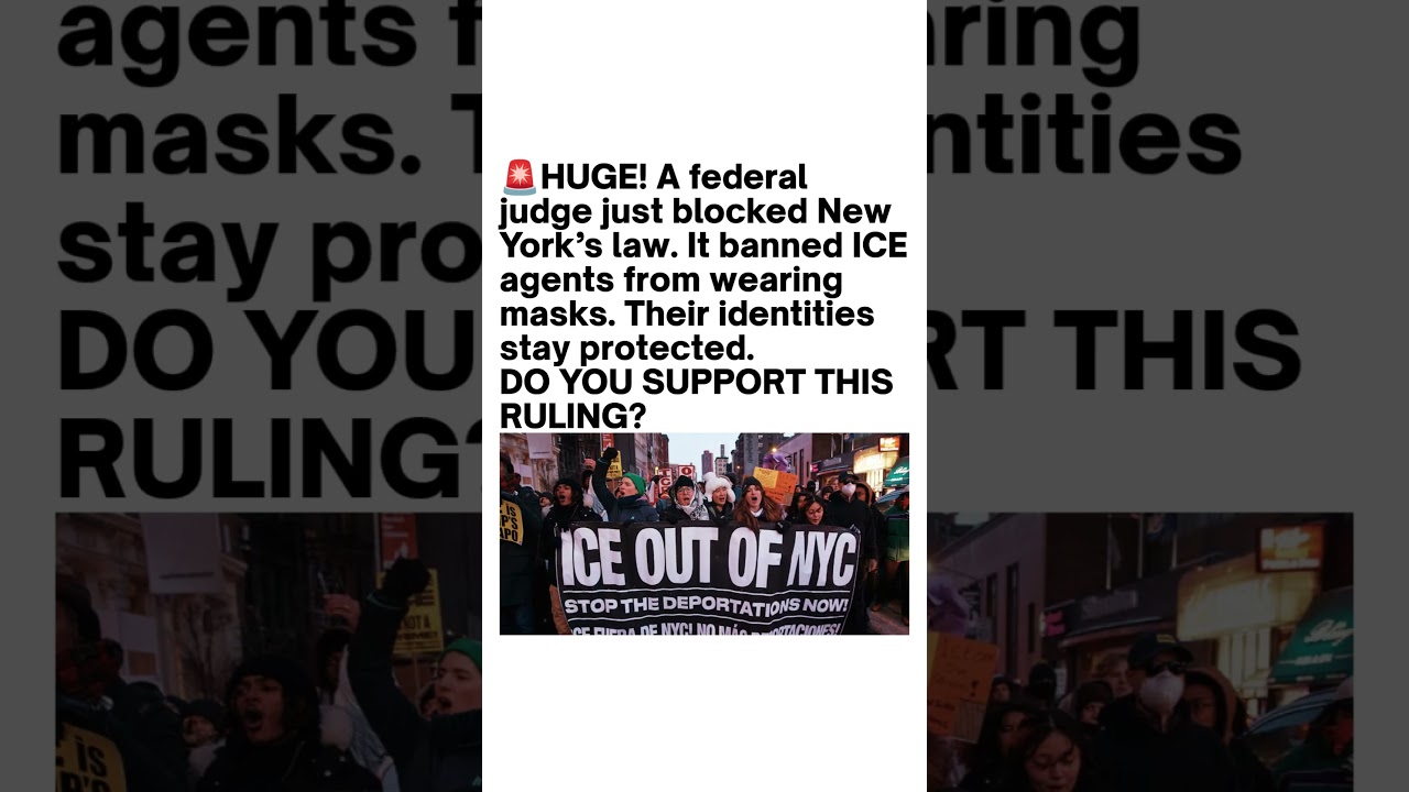 Federal Judge Blocks New York ICE Mask Ban 🇺🇸