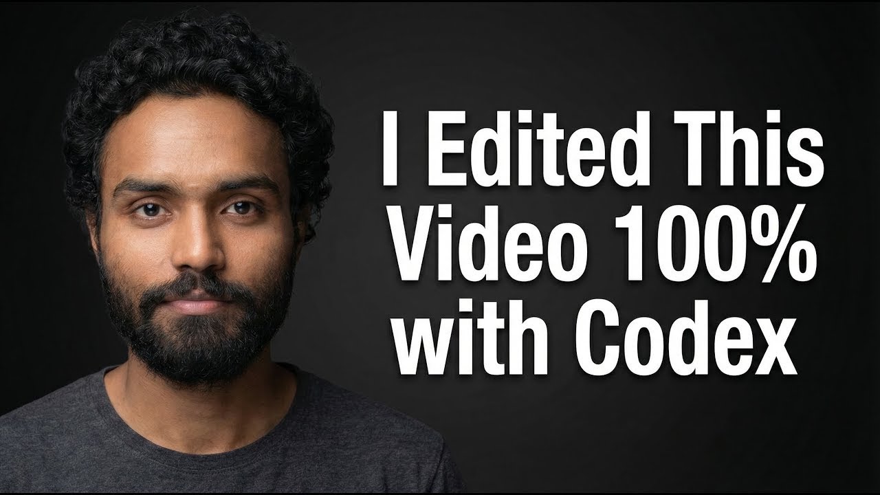 I Edited This Video 100% With Codex ft. SAM3 + MatAnyone + Remotion