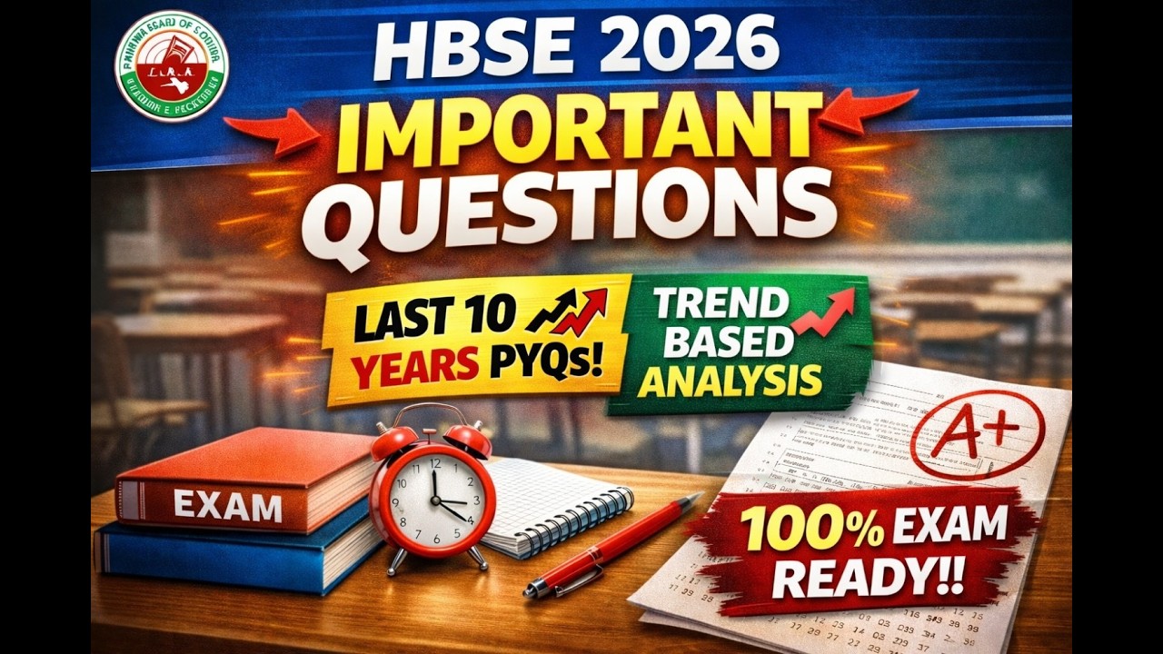 Board Exam 2026 | Math Set-B | HBSE | Class-10th | Viral video | 100% trending analysis#boardexam