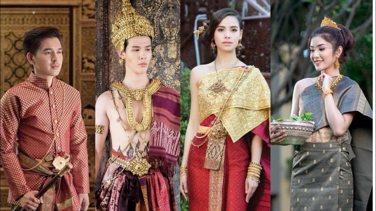 Traditional clothes of men and women  🇱🇦🇹🇭#laos#thailand#traditionalclothes.
