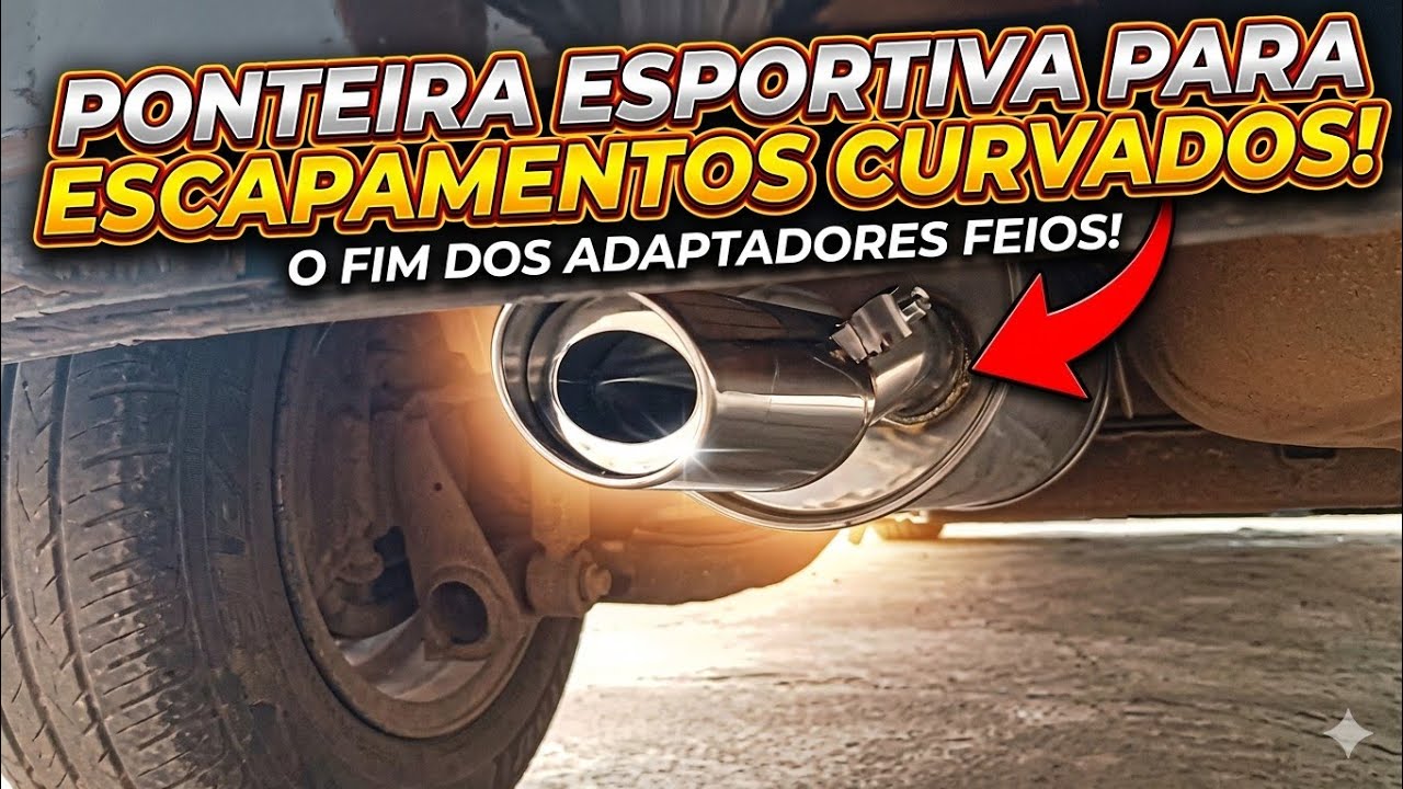 ponteira de escapamento curva