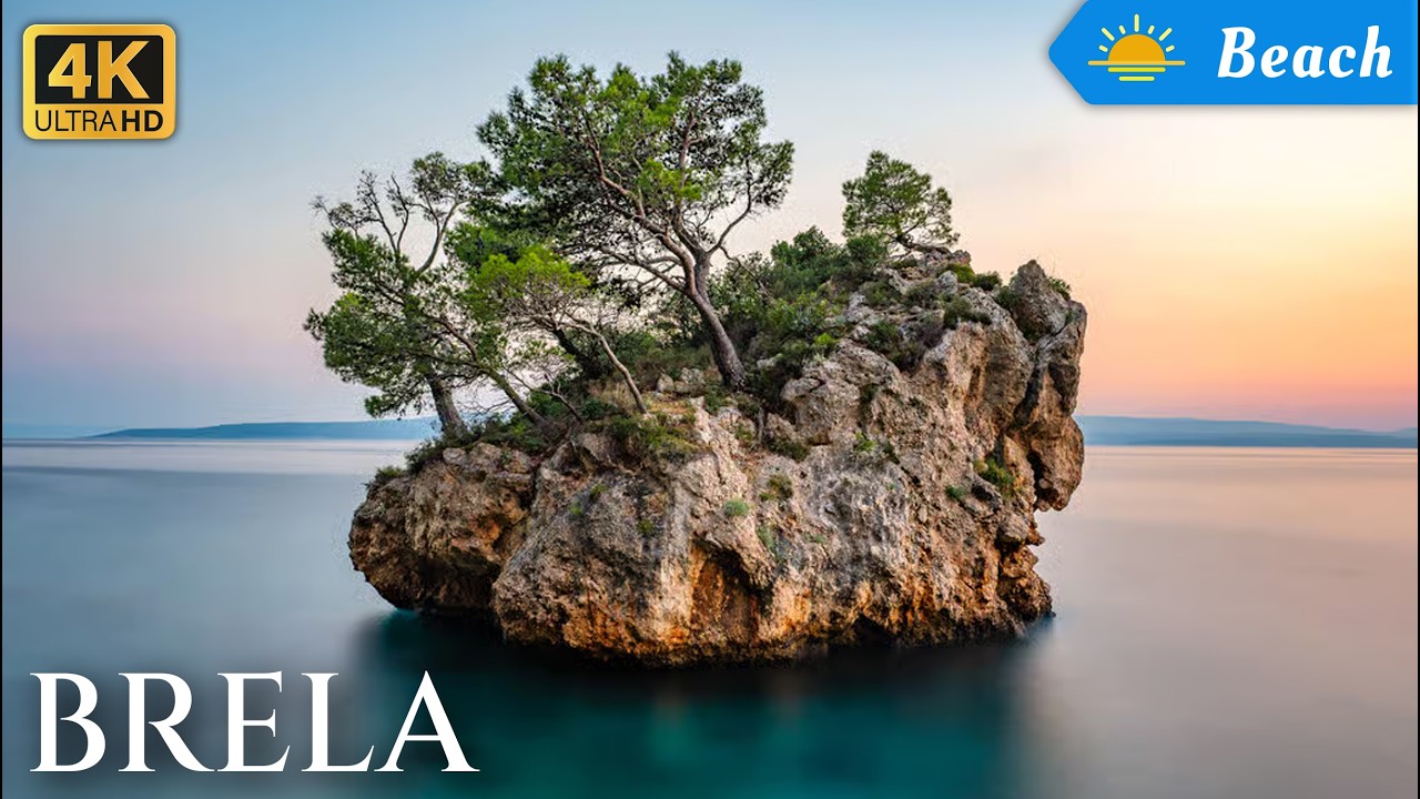 Brela – The Most Beautiful Beach on Makarska Riviera, Croatia