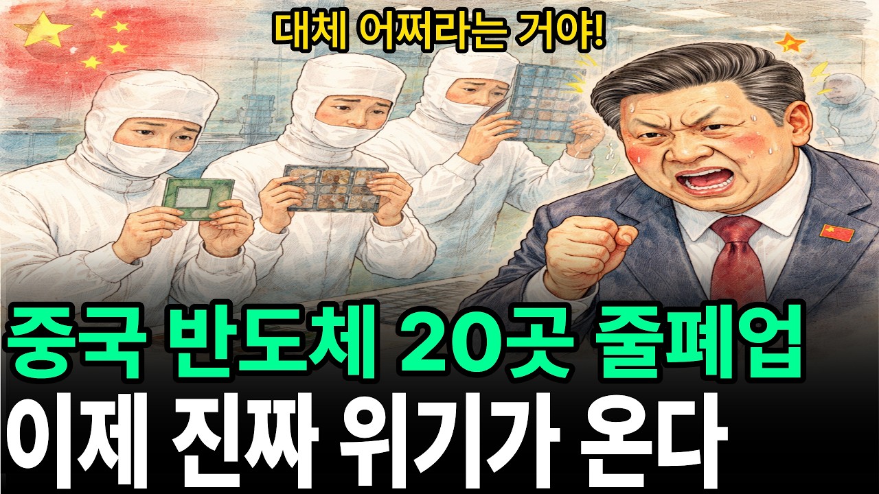 “10조 공장도 멈췄다” 중국 반도체를 조이는 보이지 않는 손… 한국은 안전할까?