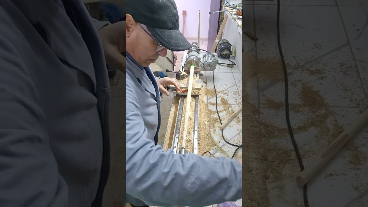 طريقة صنع عصا البلياردو من خشب الشين 
