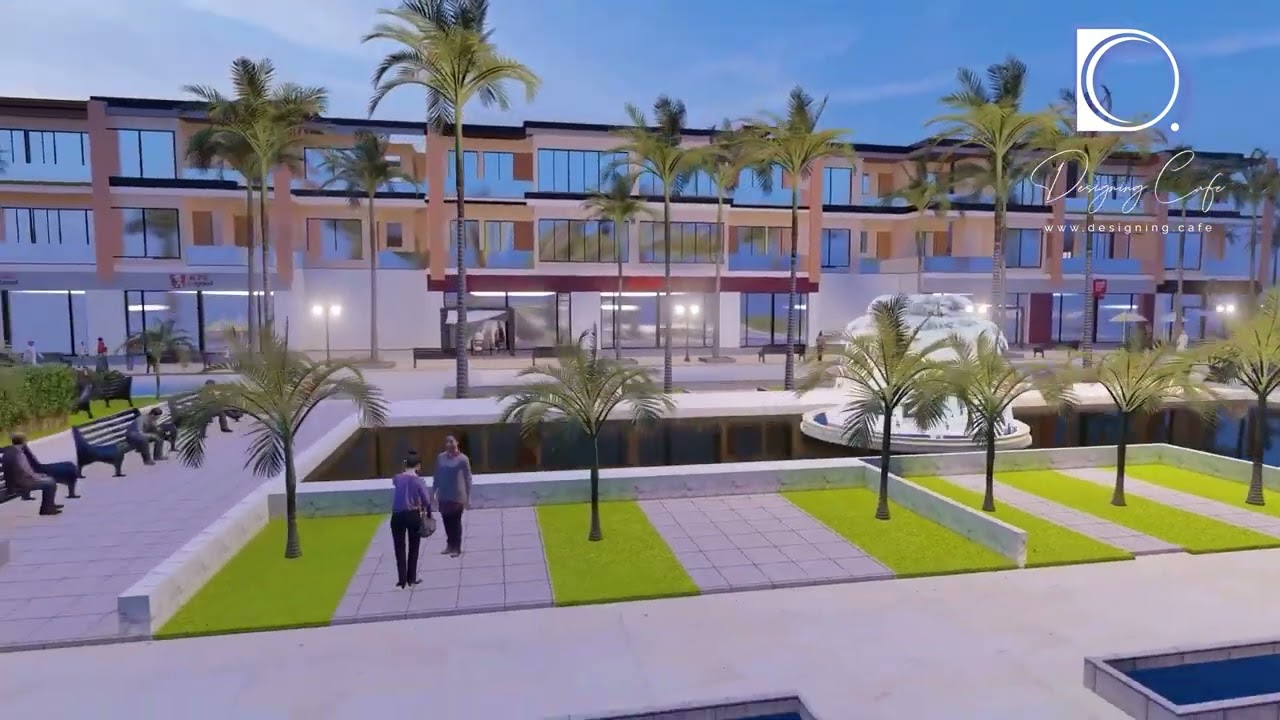 STRIP MALL SAUDI || 3D WALKTHROUGH ||