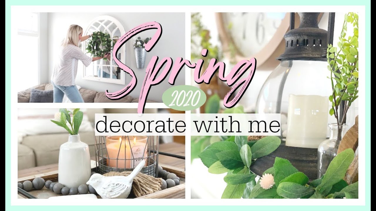 *NEW* SPRING DECORATE WITH ME 2020! | FARMHOUSE SPRING MANTLE DECOR
