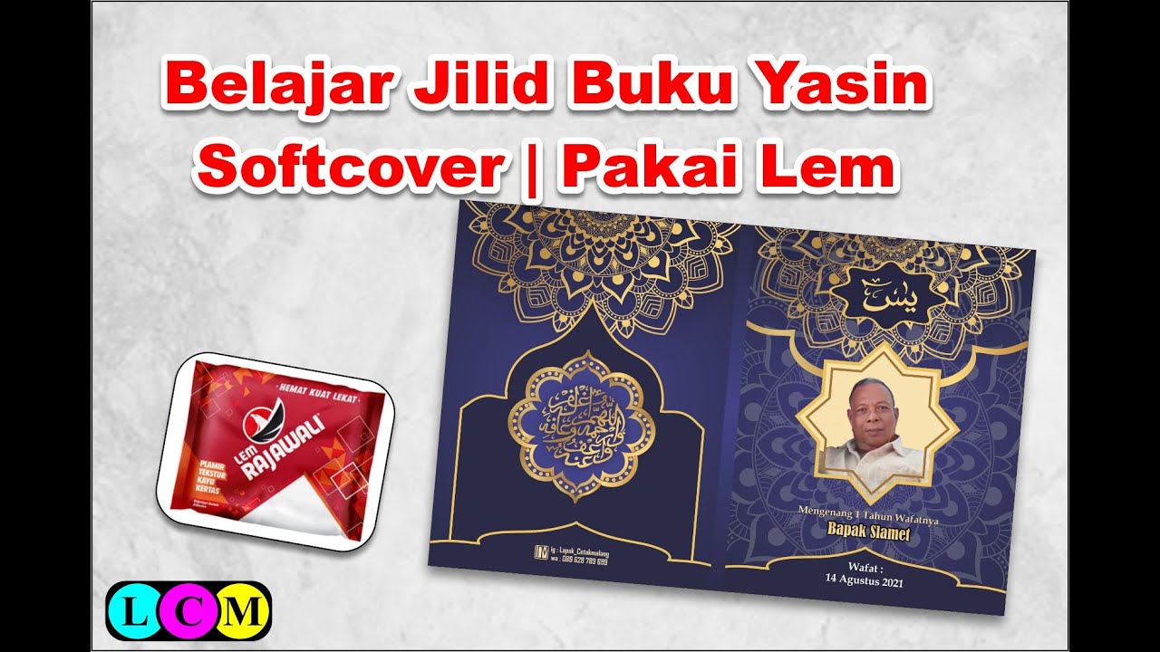 Belajar Jilid Buku Yasin Softcover | Pakai Lem