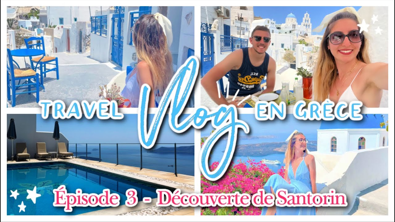 VLOG #9 - ON CONTINUE DE DÉCOUVRIR SANTORIN (Oia, Pyrgos, Perissa Beach) 🇬🇷⎜TellementMaëva