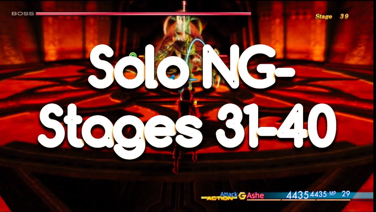 Trial Mode Stages 31-40 | FFXII The Zodiac Age - Ashe Solo NG-