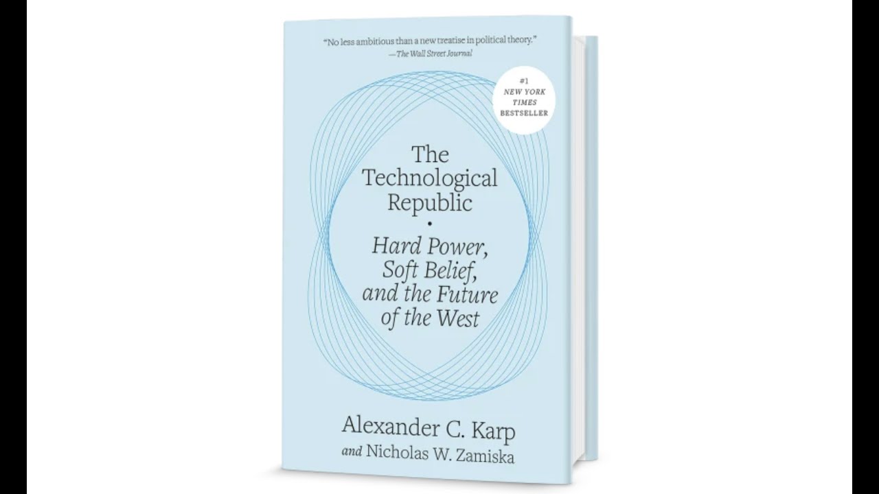 팔란티어 CEO 알렉스 카프의 새로운 책 소개 - 기술 공화국 :  The Technological Republic by Alex Karp in Korean