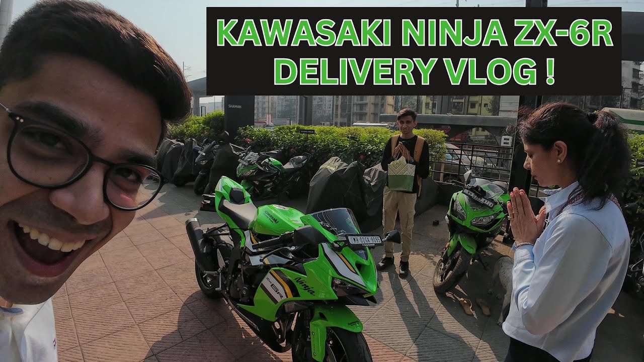 MY FRIEND GOT A ZX-6R ! - DELIVERY VLOG