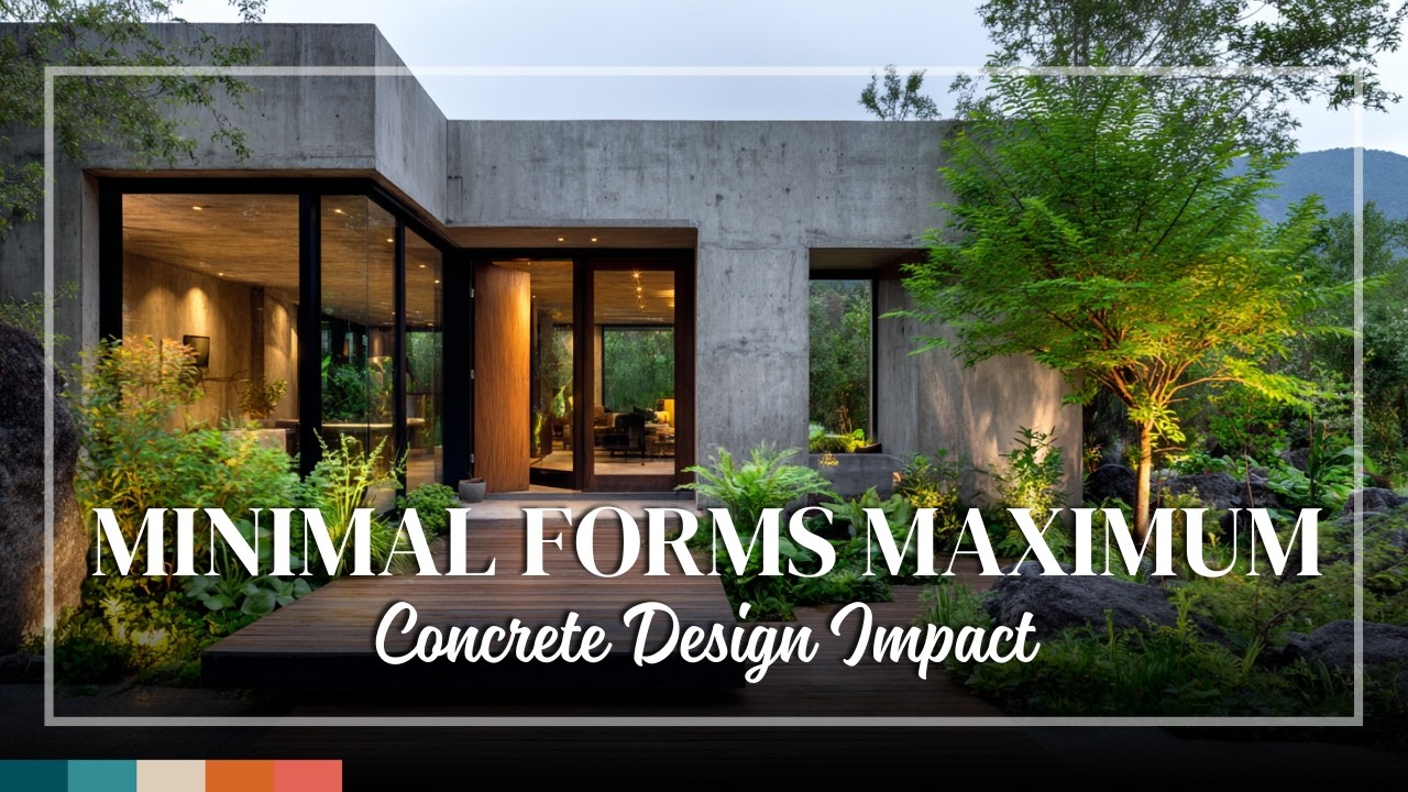 Minimalist Brutalist Concrete Houses – Pure Geometry Enhanced by Elegant Sophistication