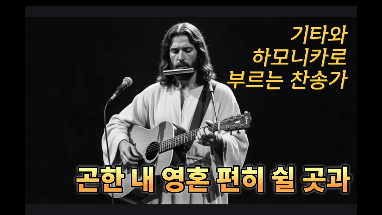 곤한 내 영혼 편히 쉴 곳과 - 기타와 하모니카로 부르는 찬송가