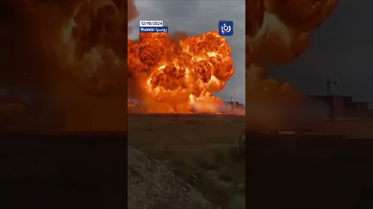 🤯 Massive explosion at a gas station in Grozny, Russia