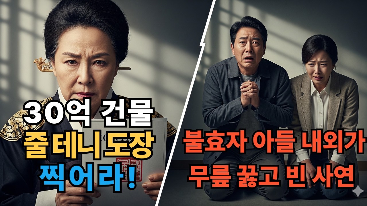 불효자 아들 내외가 무릎 꿇고 빈 사연 #오디오드라마 #사이다 #고부갈등 #불효자참교육 #유산상속 #노후대비 #가족드라마 #라디오극장 #실화재구성 #시니어