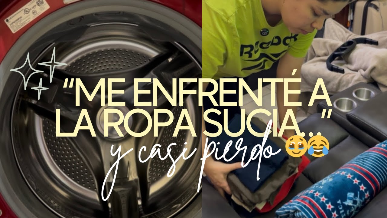 “Un día conmigo: lavando, doblando y sobreviviendo a la ropa sucia 🧺😅”