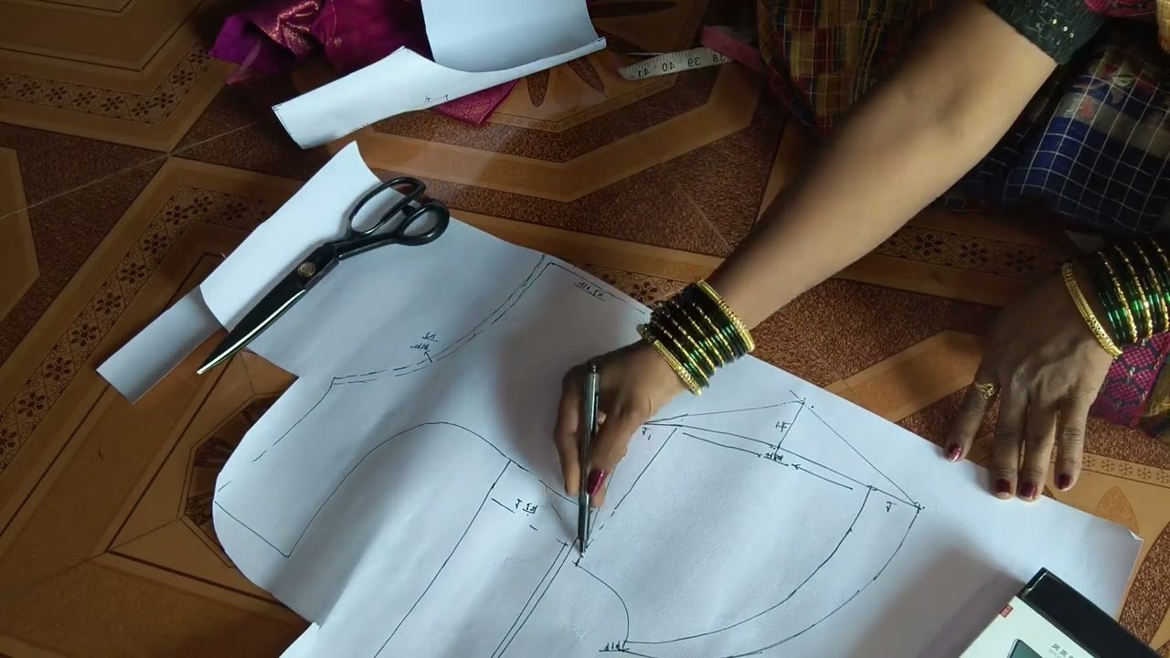 कटोरी ब्लाऊज कटिंग 