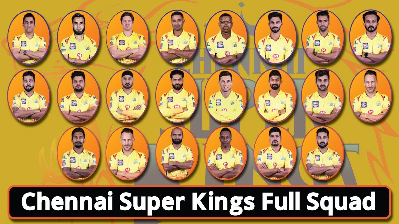 CSK Full Squad 2020 ★ CSK Full Team 2020 ★ IPL 2020