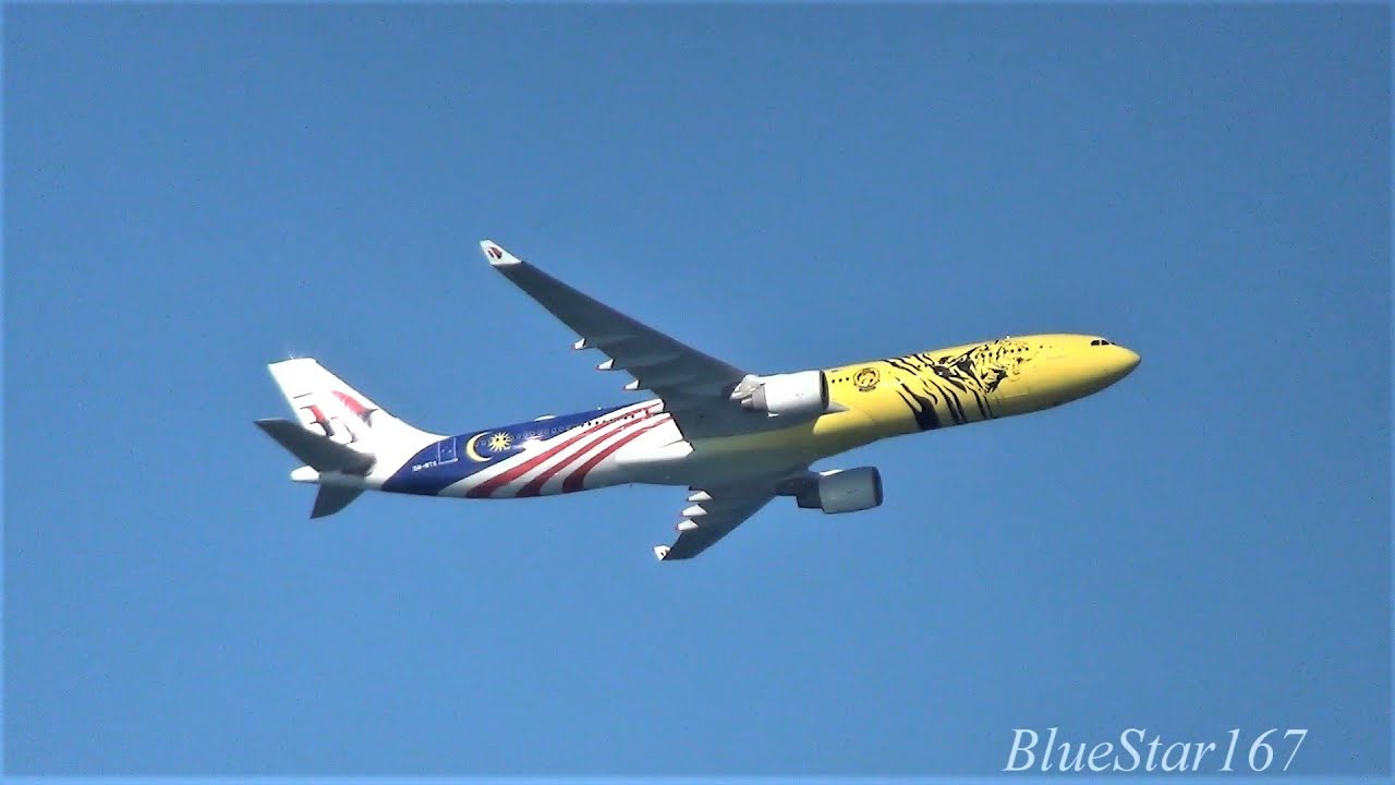 Malaysia Airlines Airbus A330-300 (9M-MTG) takeoff from KIX/RJBB (Osaka - Kansai) RWY 06R