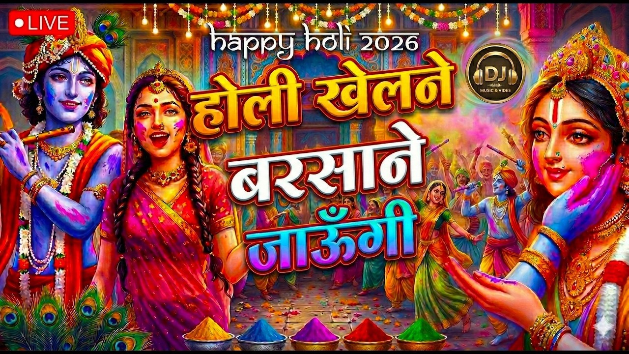 🌺LIVE 🌺 Barsana Ki Holi 🌺Barsana Jaungi🌺 Krishna Bhajan Holi Special 🌺