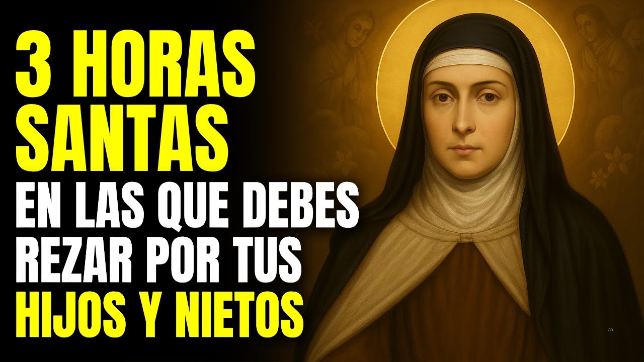 SANTA TERESA REVELA: 3 HORAS SANTAS EN LAS QUE DEBES REZAR POR TUS HIJOS Y NIETOS