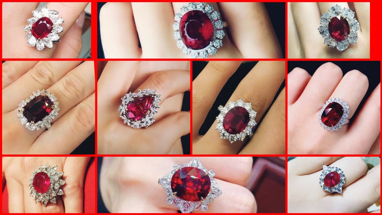 Top 40 Most expensive gorgeous and beautiful ruby diamond rings 2023 trends for girls