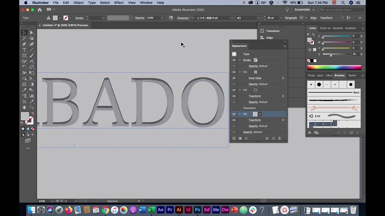 Efecto Texto Grabado sobre papel en ILLUSTRATOR