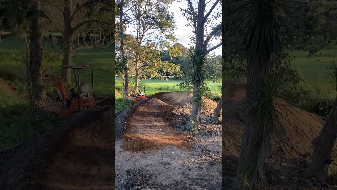 Huge Berm Build Dirt Jumps #trailbuilding #bike #build