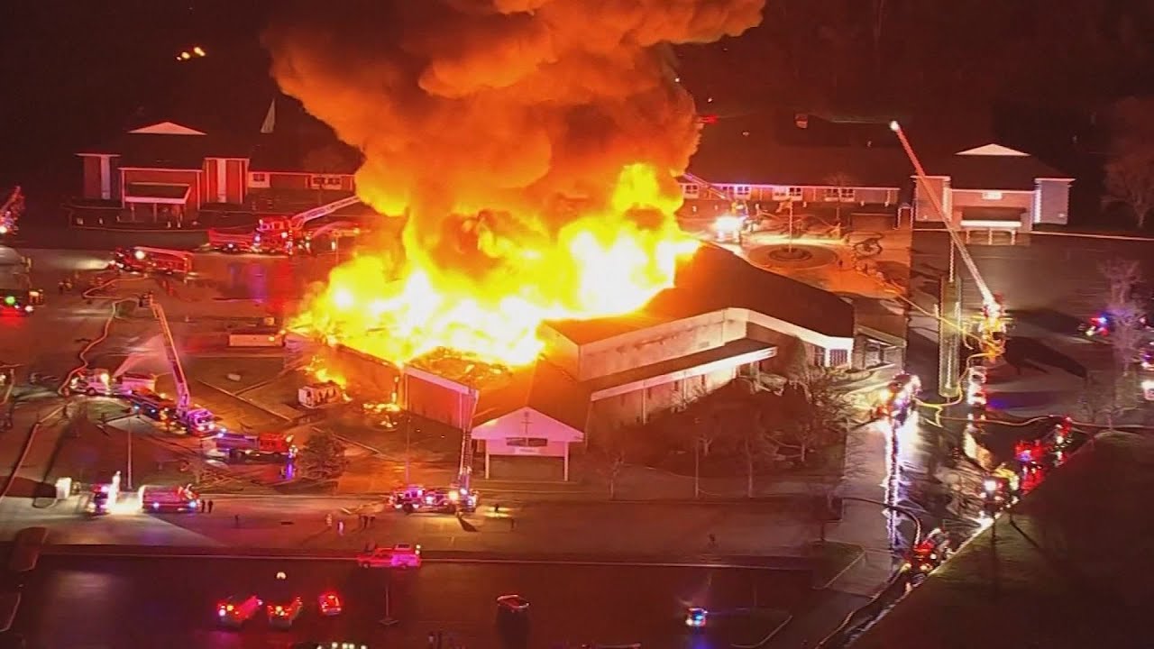 VIDEO | New Jersey church destroyed by massive 8-alarm fire